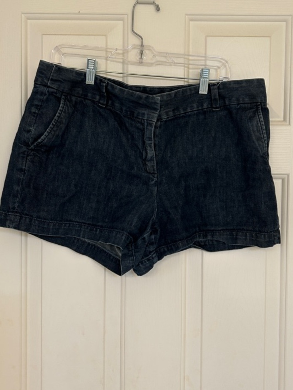 LOFT Dark Blue Denim Cotton Shorts 4” SZ 14